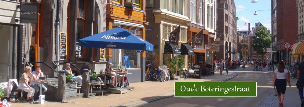 De Oude Boteringestraat in de stad Groningen