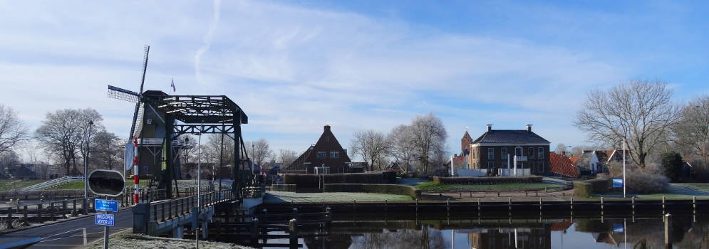 Het dorpje Garnwerd aan het Pieterpad in Groningen